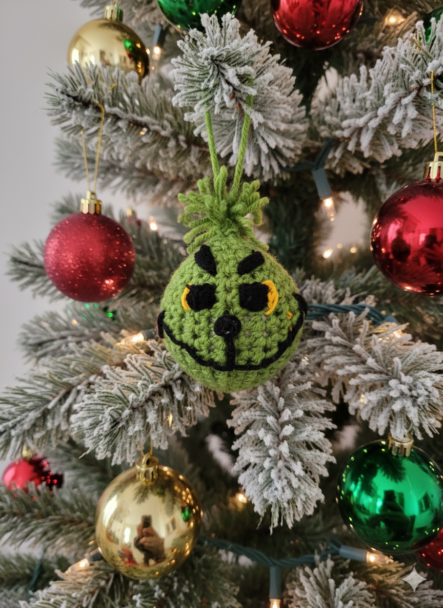 Tris di Palline Natalizie all'Uncinetto - immagine 2
