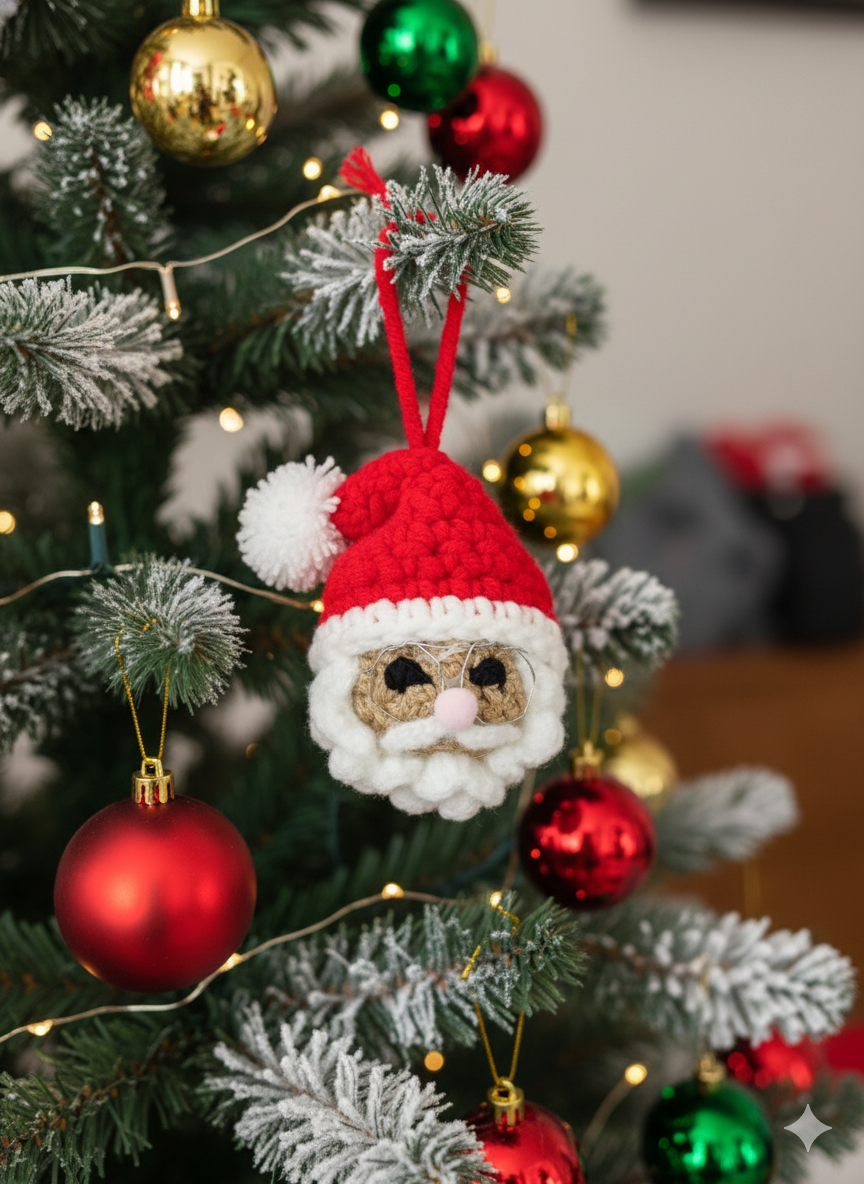 Tris di Palline Natalizie all'Uncinetto