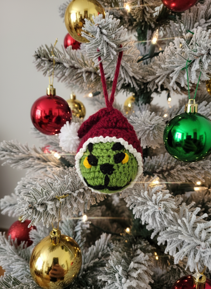 Tris di Palline Natalizie all'Uncinetto - immagine 3
